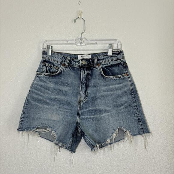 Reformation Pants - Reformation Wilder Jean Shorts Womens 27 Blue High Rise Relaxed Cut Off Denim